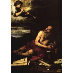   Espanoleto (José de Ribera)   24 x 34 inches   St. Gerome and the