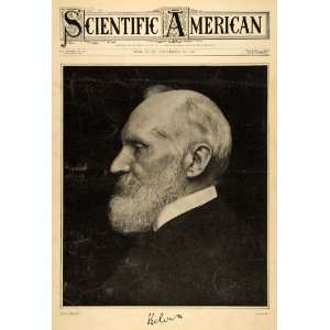  1907 Cover Lord Kelvin William Thompson Temperature 