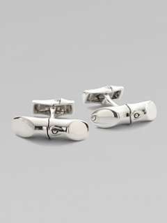 John Hardy   Bamboo Silver Bar Cuff Links