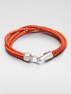 Tateossian   Braided Leather Bracelet