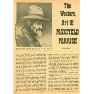  1969 Western Art of Maxfield Parrish illustrated 