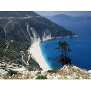 Myrtos Bay and Beach, Kefalonia, Ionian Islands, Greek Islands, Greece 