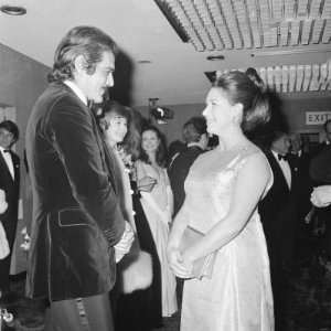 Omar Sharif with Princess Margeret at the Premier of Mackennas Gold 