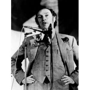 Canadian Prime Minister Pierre Trudeau, Delivering a Speech in Toronto 