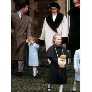  Prince Charles, Princess Diana, Prince Harry and Zara 