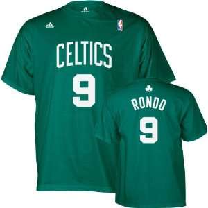 Rajon Rondo Celtics Green Adult Player T Shirt   Large