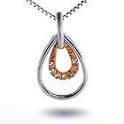 FABERGE 18K DIAMOND EGG PENDANT NECKLACE DOUBLE EGGS  