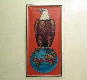 Vintage J.I. Case Eagle Logo Farm Machinery Tractor Banner  