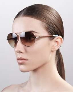 Classic 301 Aviator Sunglasses, Golden/Brown