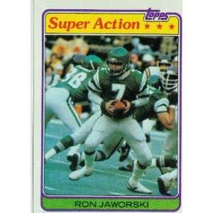 1981 Topps #408 Ron Jaworski SA   Philadelphia Eagles (Super Action 