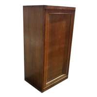56.5 Vintage Industrial Age Wood Filing Cabinet  