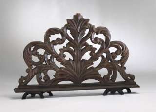 Acanthus Carved Leaf Fireplace Stand Screen Tuscan  
