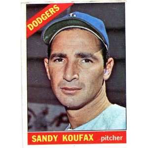Sandy Koufax Unsigned 1966 Topps Card