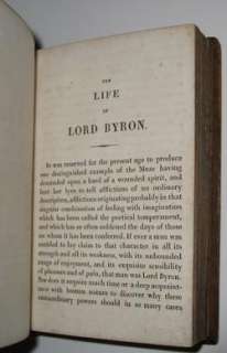 LORD BYRONs Works FIRST EDITION 1826 Leather Set 1st  