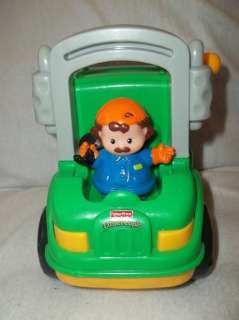 FISHER PRICE LITTLE PEOPLE CLANKY THE GARBAGE TRUCK  