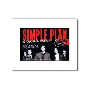  SIMPLE PLAN Simple Plan 12x10in Matted Music Print