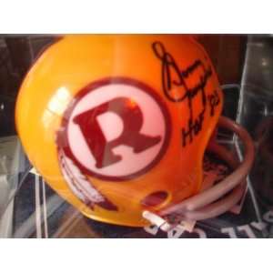 Sonny Jurgensen Signed Redskins Mini Helmet COA   Autographed NFL Mini 