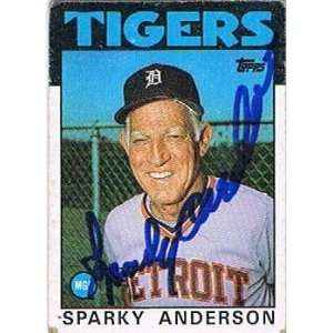  Autographed Sparky Anderson Ball   Card
