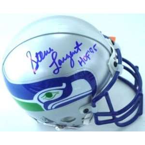 Steve Largent Autographed Mini Helmet   Replica