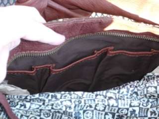   Lucky Brand FRINGE Leather Bag * CHESTNUT * Purse, Handbag, Pocketbook