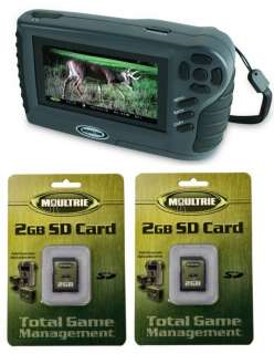 MOULTRIE VWR 11 Game Camera 4.3 Hand Held Picture & Video Viewer + 2 