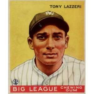    Dover Reprint   1933 Goudey #31 Tony Lazzeri 