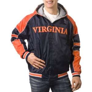  Virginia Cavaliers  Reversible  Oxford/Grey Fleece Jacket 