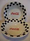 Coca Cola Dinnerware Soup/Salad Bowls Set of 2 By Gibson, 1996 VGUC