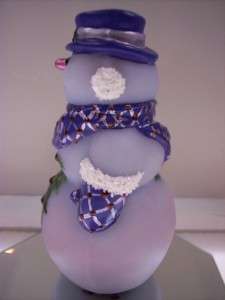   SNOWMAN CPL BLUE BURMESE Periwinkle & Lavender Pearl Attire OOAK