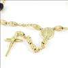 Women 18K Yellow Gold Filled Cross Necklace Links 