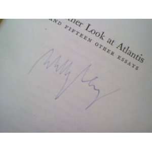 Ley, Willy Another Look At Atlantis 1959 Book Signed Autograph 