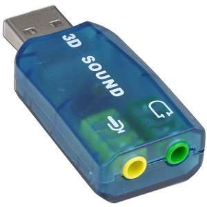  2 Channel USB 2.0 External Digital Sound Adapter   Plug in 