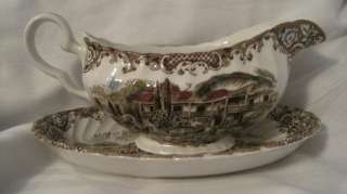   Brothers, England Heritage Hall Collection Gravy Boat & Base  