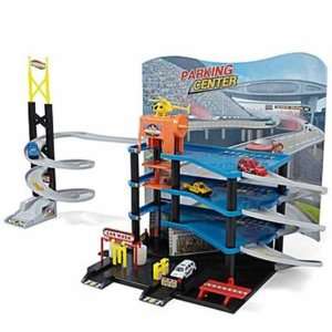  Car Tower Parking Ramps Garage Diecast Play Set Toys 