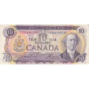  1971 Canada 10 Dollar Bill 