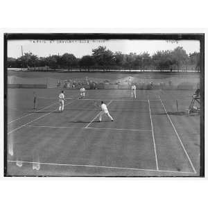  Photo Tennis match, doubles, Cresent Club 1908