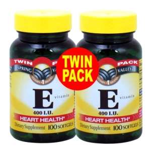 Vitamin E 400 IU, 200 Softgels   Spring Valley  