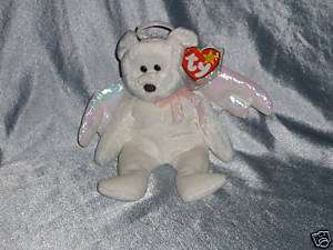 1998 Ty Beanie Baby Halo Angel Bear Born Aug. 31,1998  