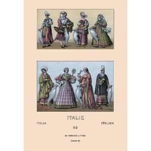  Traditional Italian Dresses 24x36 Giclee