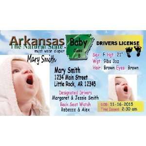 Personalized Baby Drivers License (set of 20) Birth Announcement 