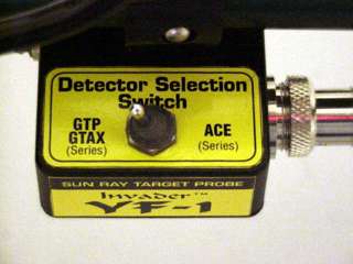 New Detector Selection Switch (see lower right photo) allows you to 