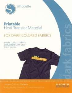 SILHOUETTE   Printable Heat Transfer for Dark Fabrics  