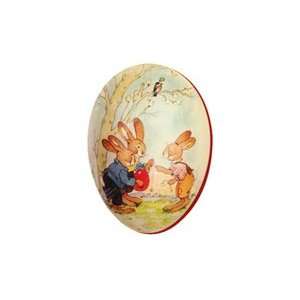   Bunnies Easter Egg Container ~ Germany ~ Red Trim