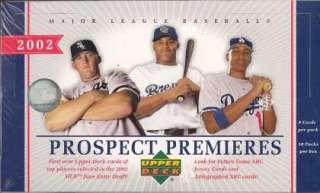 2002 Upper Deck Prospect Premieres Baseball Hobby Box  
