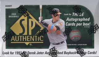 2009 Upper Deck SP Authentic Baseball Hobby Box  