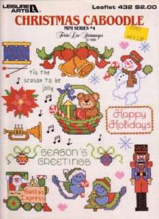 CHRISTMAS CABOODLE Cross Stitch PATTERN Leaflet Mini#4  