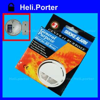 Home security system Cordless / Wireless Smoke Detector Fire Alarm 