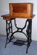 1873 Singer Treadle Base Sewing Machine w/accessories  Early Model 