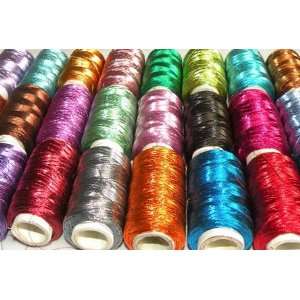    10 Metallic Machine Embroidery Threads Arts, Crafts & Sewing