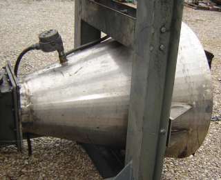 10 CU FT STAINLESS STEEL CONICAL HOPPER  